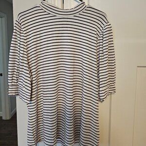 Draper James Short Sleeve Striped Shirt